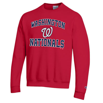 Washington Nationals Champion Heart & Soul Powerblend Sweatshirt - Red