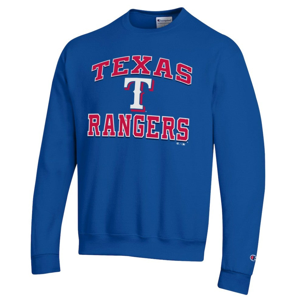 Texas Rangers Champion Heart & Soul Powerblend Sweatshirt - Royal