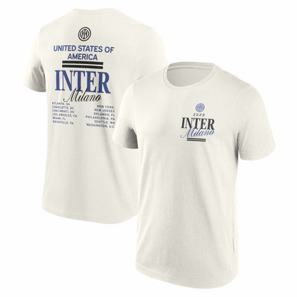 Inter Milan 2025 CWC US Tour T-Shirt - Cream | Fanatics shop