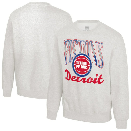 Detroit Pistons Stadium Essentials Unisex Sky High Fleece Sweatshirt sale - Oatmeal shop