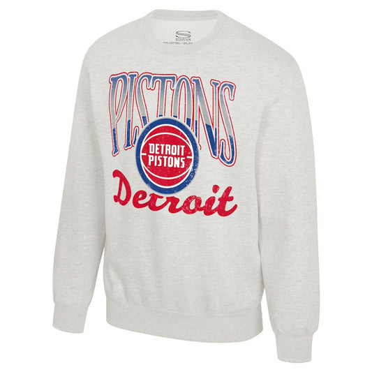 Detroit Pistons Stadium Essentials Unisex Sky High Fleece Sweatshirt sale - Oatmeal shop