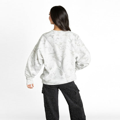 Chicago Bears Gameday Couture Women's Whiteout Oversized Premium Fleece Sweatshirt - Arctic Camo for sale