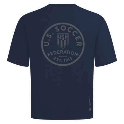 USMNT Levelwear Luxe Signature Knit Transit T-Shirt - Navy sale