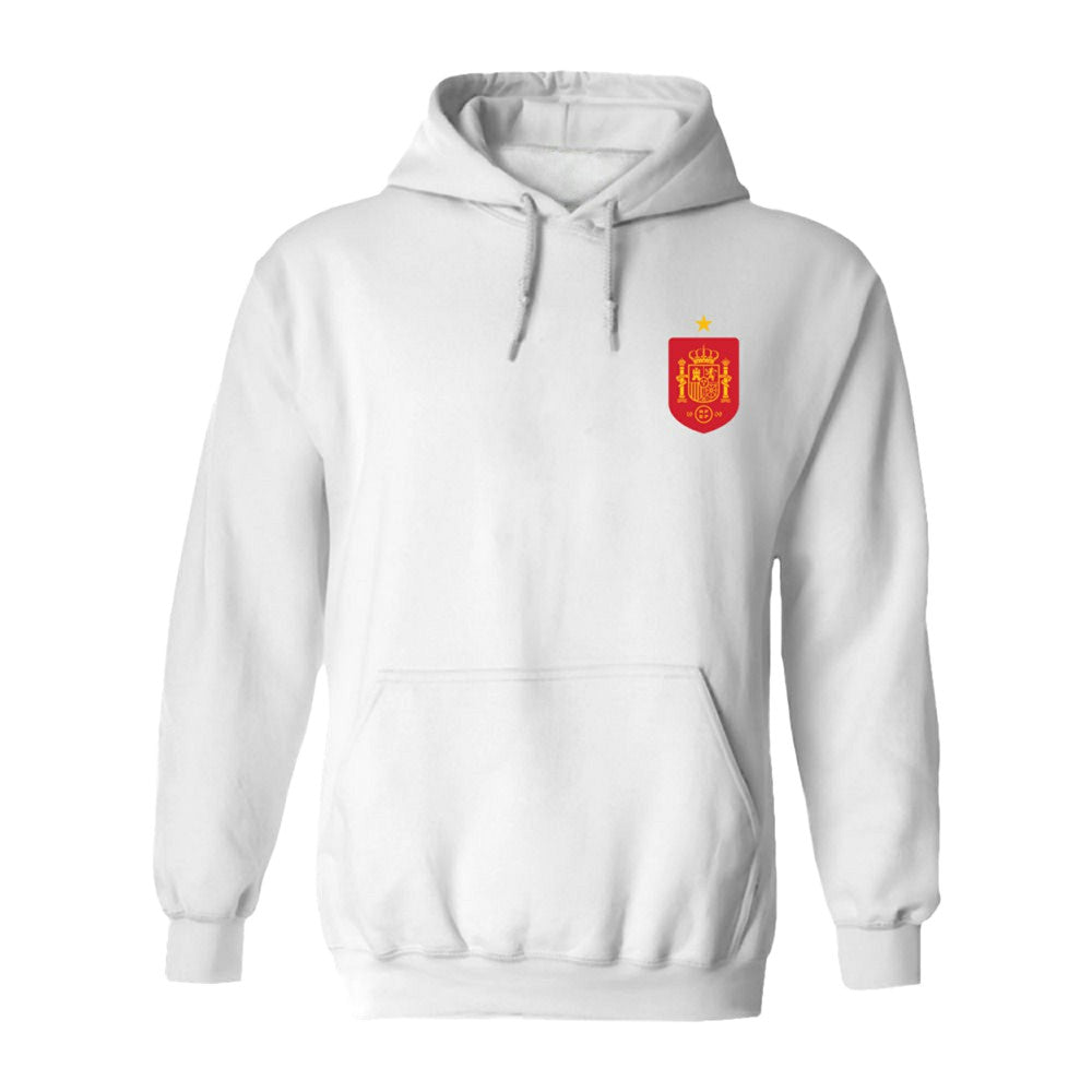 Spain National Team Vive La Fete Women's Impressions Artwork Hoodie - White for sale