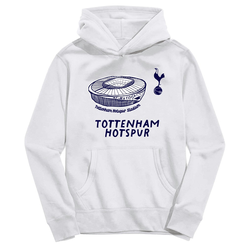Tottenham Hotspur Vive La Fete Youth Stadium Style Hoodie - White shop