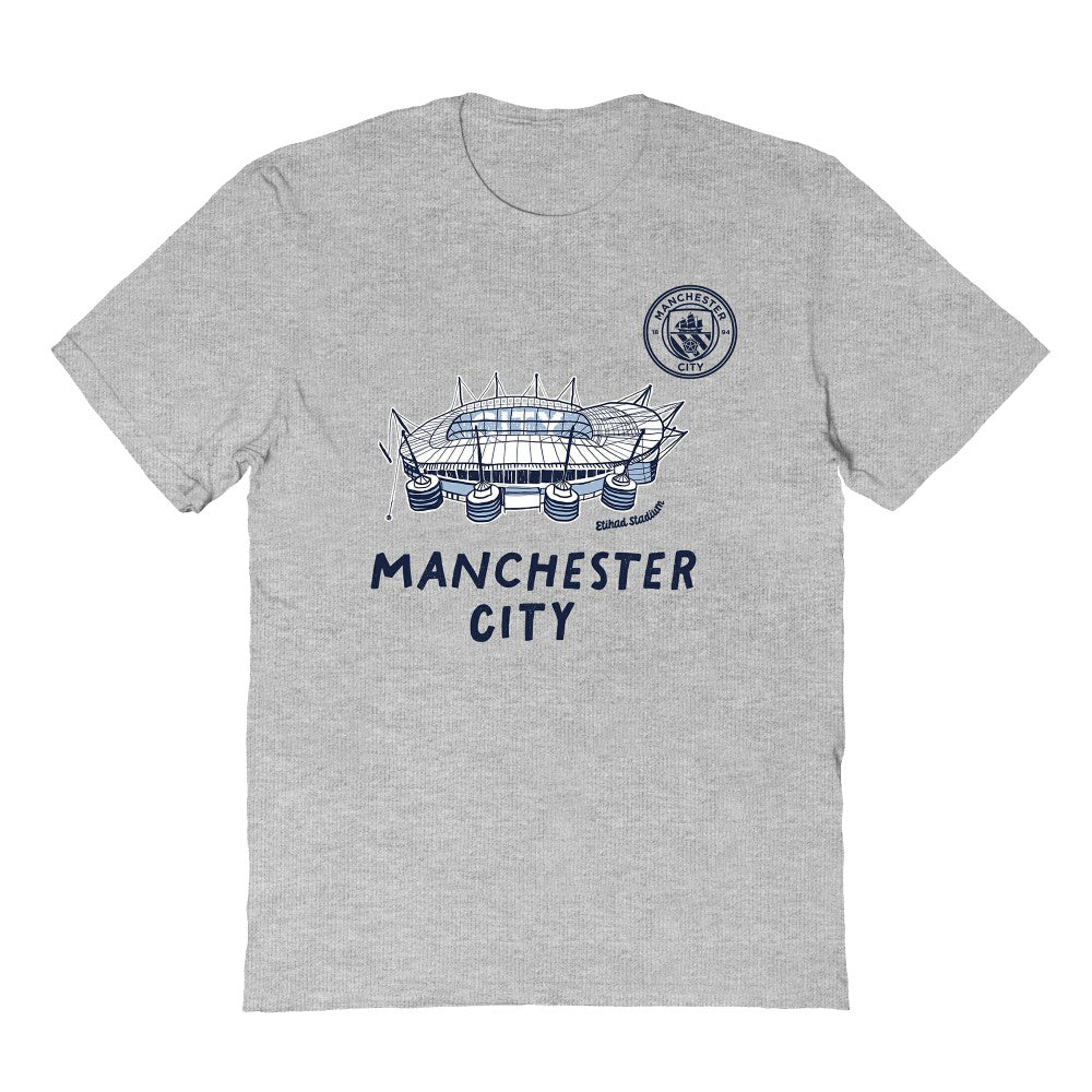 Manchester City Vive La Fete Youth Chilena Style T-Shirt - Gray discount