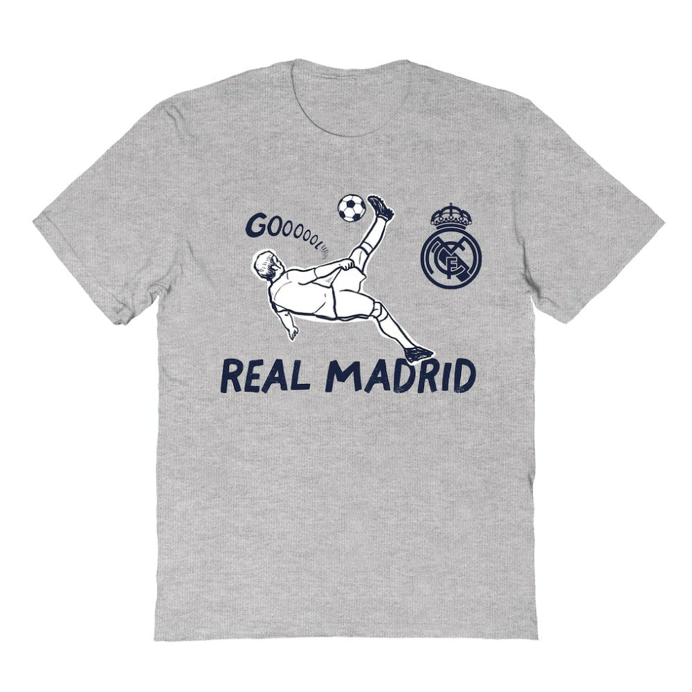 Real Madrid Vive La Fete Youth Chilena Style T-Shirt - Gray sale