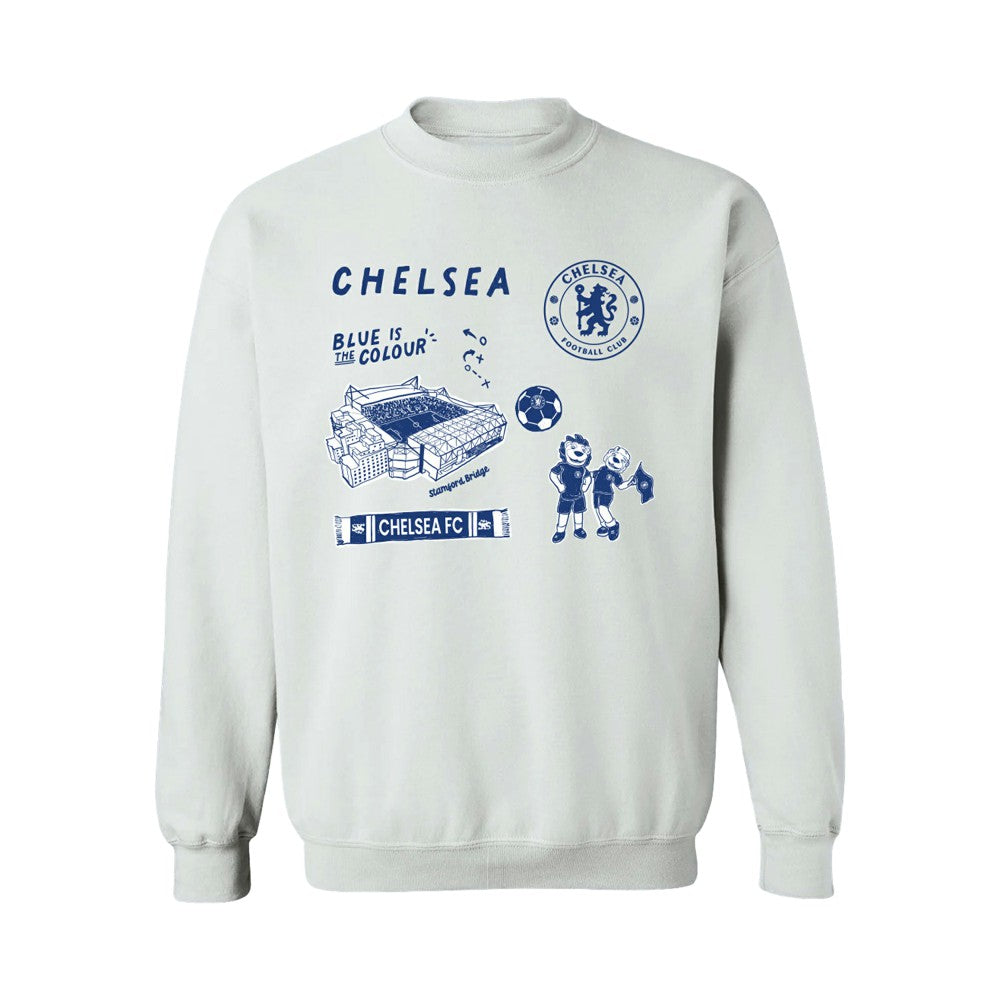 Chelsea Vive La Fete Women's Impressions Icons Sweatshirt - White sale
