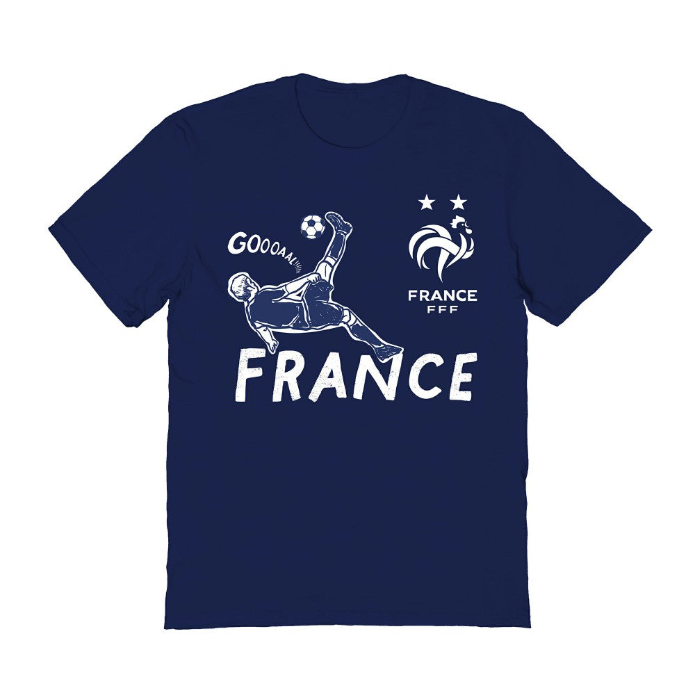 France National Team Vive La Fete Women's Chilena Style T-Shirt - Navy discount