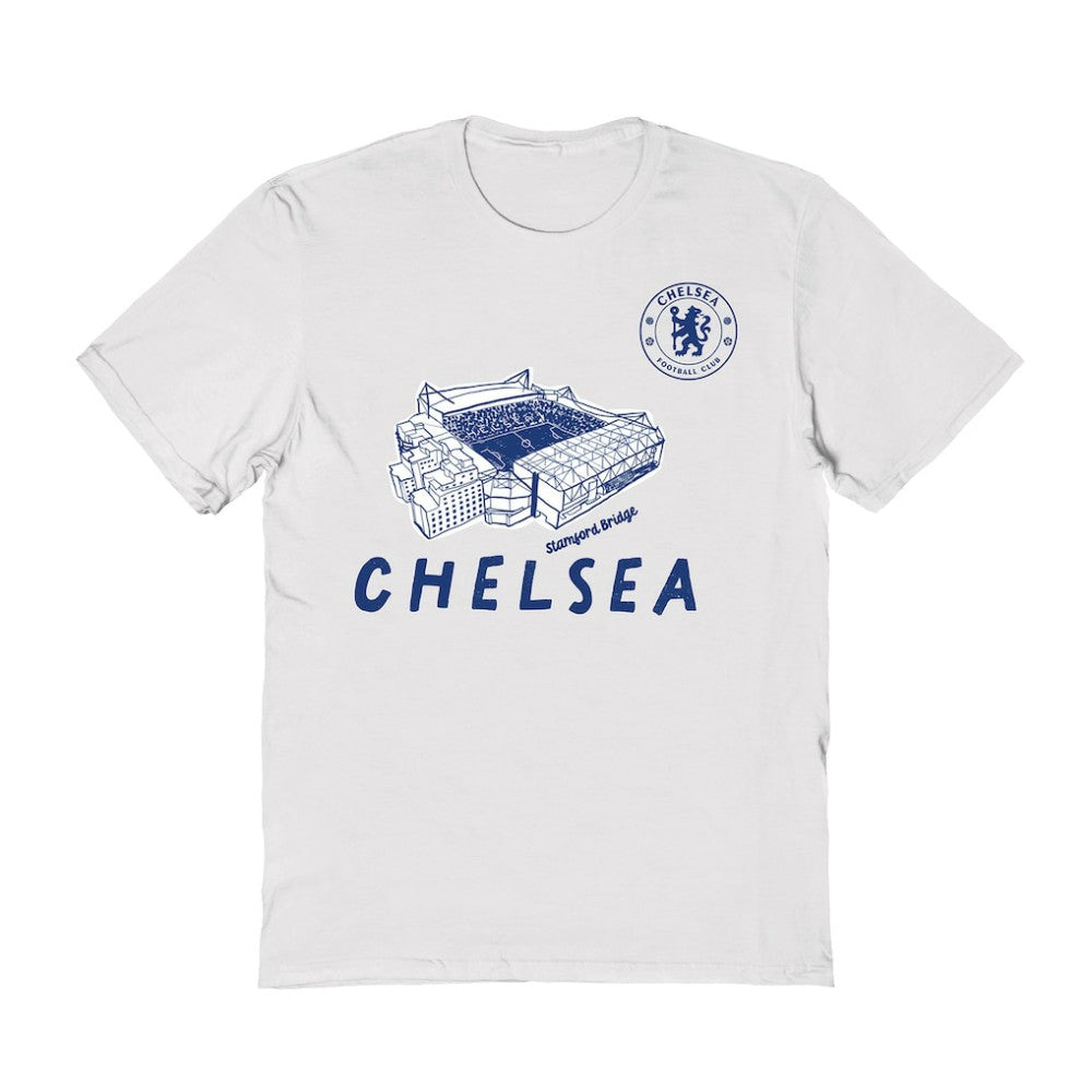 Chelsea Vive La Fete Women's Stadium Style T-Shirt - White sale