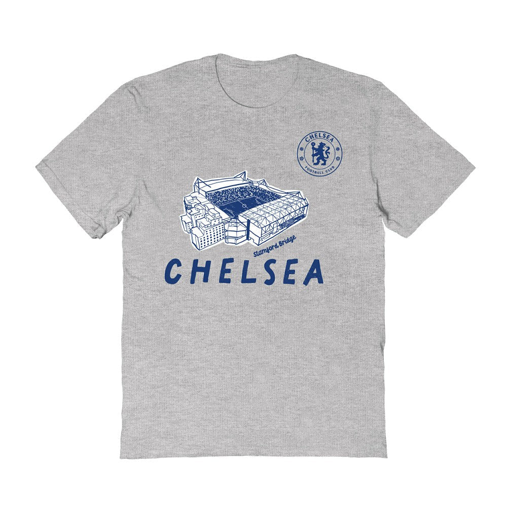 Chelsea Vive La Fete Women's Stadium Style T-Shirt - Gray for sale