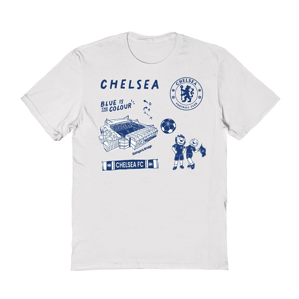Chelsea Vive La Fete Women's Impressions Icons T-Shirt - White sale