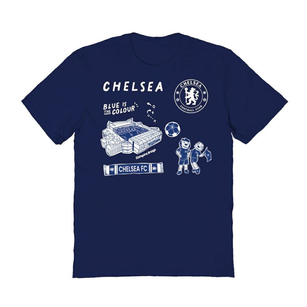 Chelsea Vive La Fete Women's Impressions Icons T-Shirt - Navy online