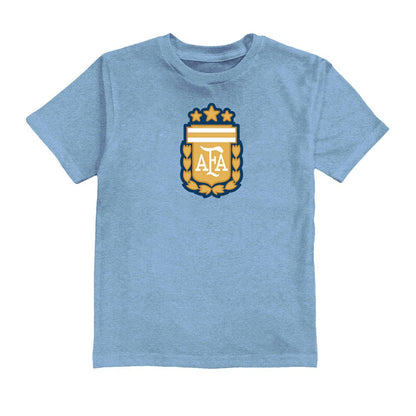 Julián Álvarez Argentina National Team Vive La Fete Youth Player Name & Number Color Badge T-Shirt - Light Blue outlet