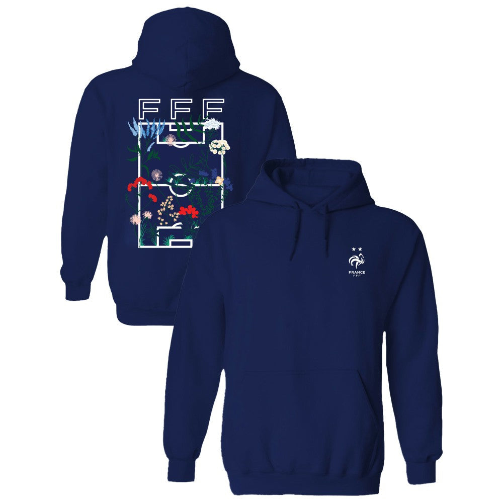 France National Team Vive La Fete Women's Soccer Field Fleece Hood - Navy for sale