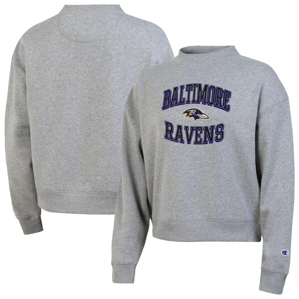 Baltimore Ravens Champion Women's Triumph Tri-Blend Sweatshirt - Gray on sale