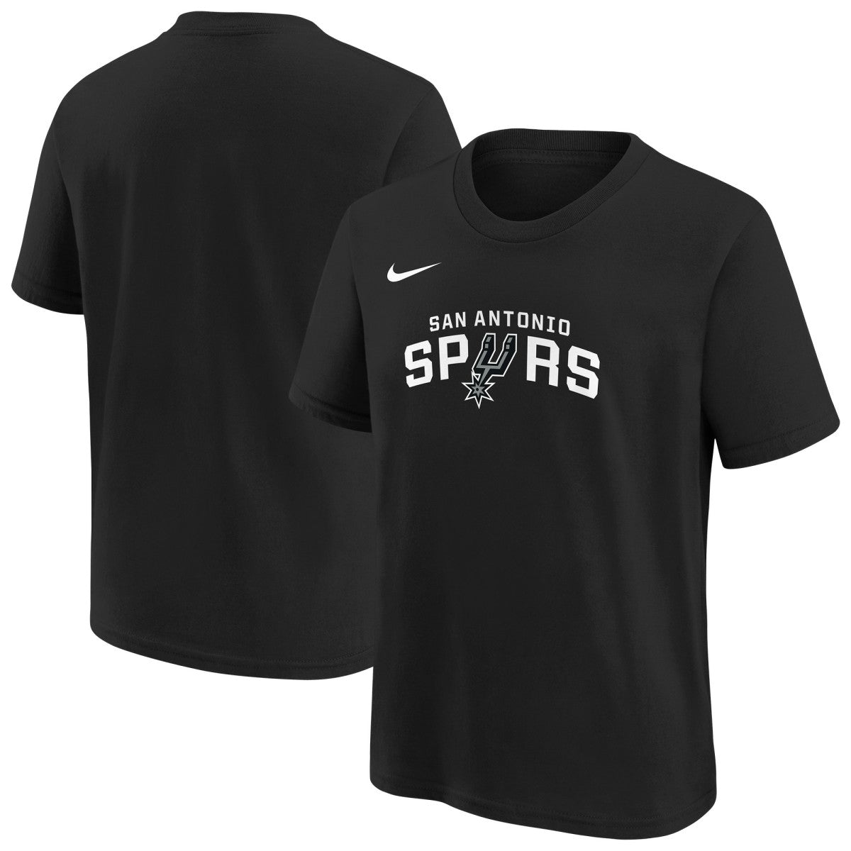 San Antonio Spurs Youth Team Essential Logo T-Shirt - Black | Nike for sale