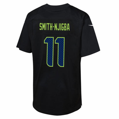 Jaxon Smith-Njigba Seattle Seahawks Youth Super Bowl LX Patch Carbon Fashion Game Jersey - Black | Nike discount