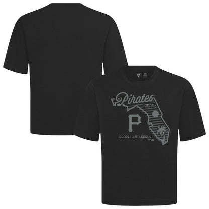 Pittsburgh Pirates Levelwear Sunrise Luxe Signature Knit T-Shirt - Black