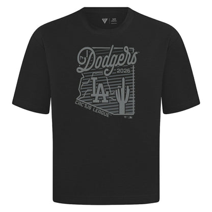 Los Angeles Dodgers Levelwear Sunrise Luxe Signature Knit T-Shirt - Black