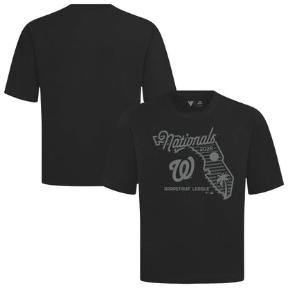 Washington Nationals Levelwear Sunrise Luxe Signature Knit T-Shirt - Black