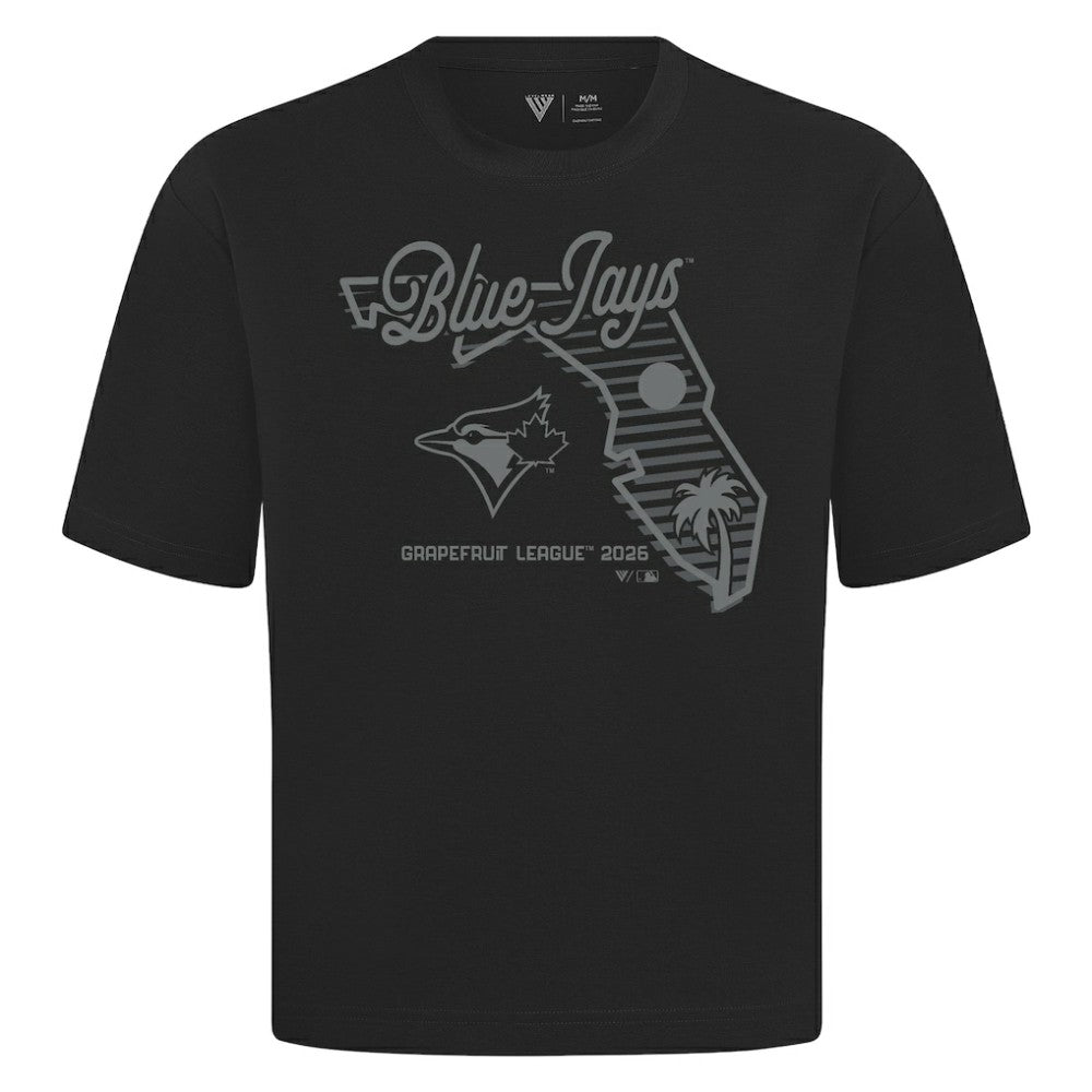 Toronto Blue Jays Levelwear Sunrise Luxe Signature Knit T-Shirt - Black