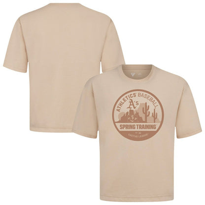 Athletics Levelwear Spring Training Badge Luxe Signature Knit T-Shirt - Khaki