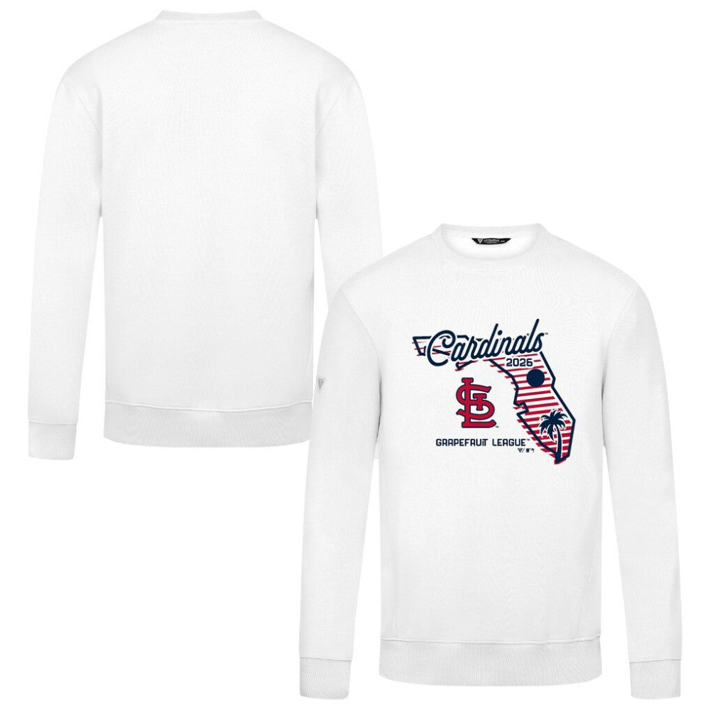 St. Louis Cardinals Levelwear Zane Sunrise Sweatshirt - White