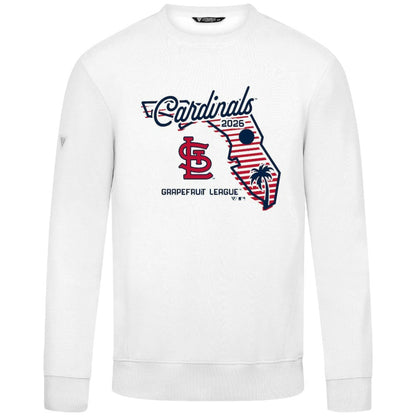 St. Louis Cardinals Levelwear Zane Sunrise Sweatshirt - White