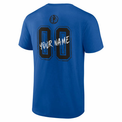 Dallas Mavericks Big & Tall Hustle Personalized Name & Number T-Shirt sale - Blue for sale