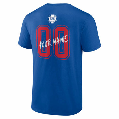 Detroit Pistons Big & Tall Hustle Personalized Name & Number T-Shirt sale - Blue cheap