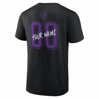 Sacramento Kings Big & Tall Hustle Personalized Name & Number T-Shirt - Black sale