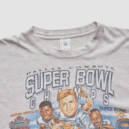 Dallas Cowboys Delta 1996 T-shirt - Heather Gray Vintage cheap