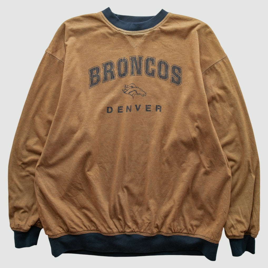 Denver Broncos 2000s Pullover Sweatshirt - Tan Vintage online