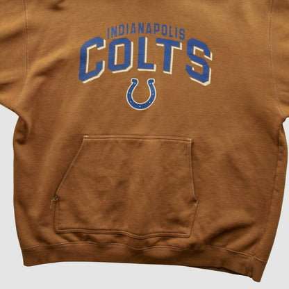 Indianapolis Colts Reebok 2000s Hooded Pullover Sweatshirt - Tan Vintage cheap