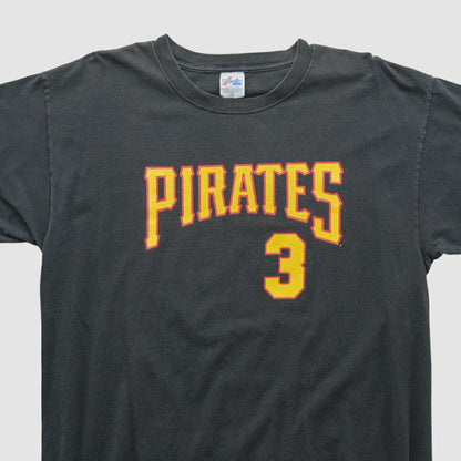 Pittsburgh Pirates Majestic T-shirt - Black Vintage