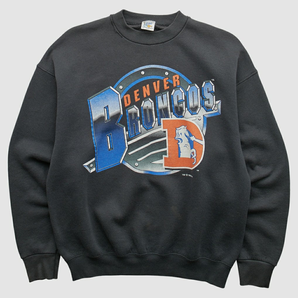 Denver Broncos Fan Sportswear 1994 Pullover Sweatshirt - Black Vintage sale