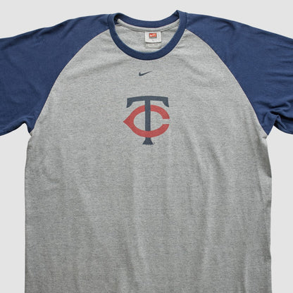 Minnesota Twins 2000s T-shirt - Heather Gray Vintage | Nike