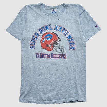 Buffalo Bills Champion 1993 T-shirt - Heather Gray Vintage sale