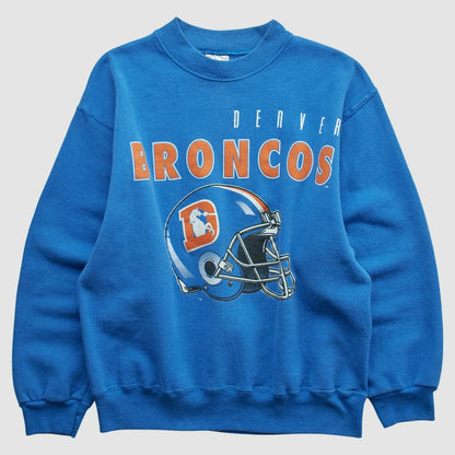 Denver Broncos Hanes 90s Pullover Sweatshirt - Blue Vintage outlet