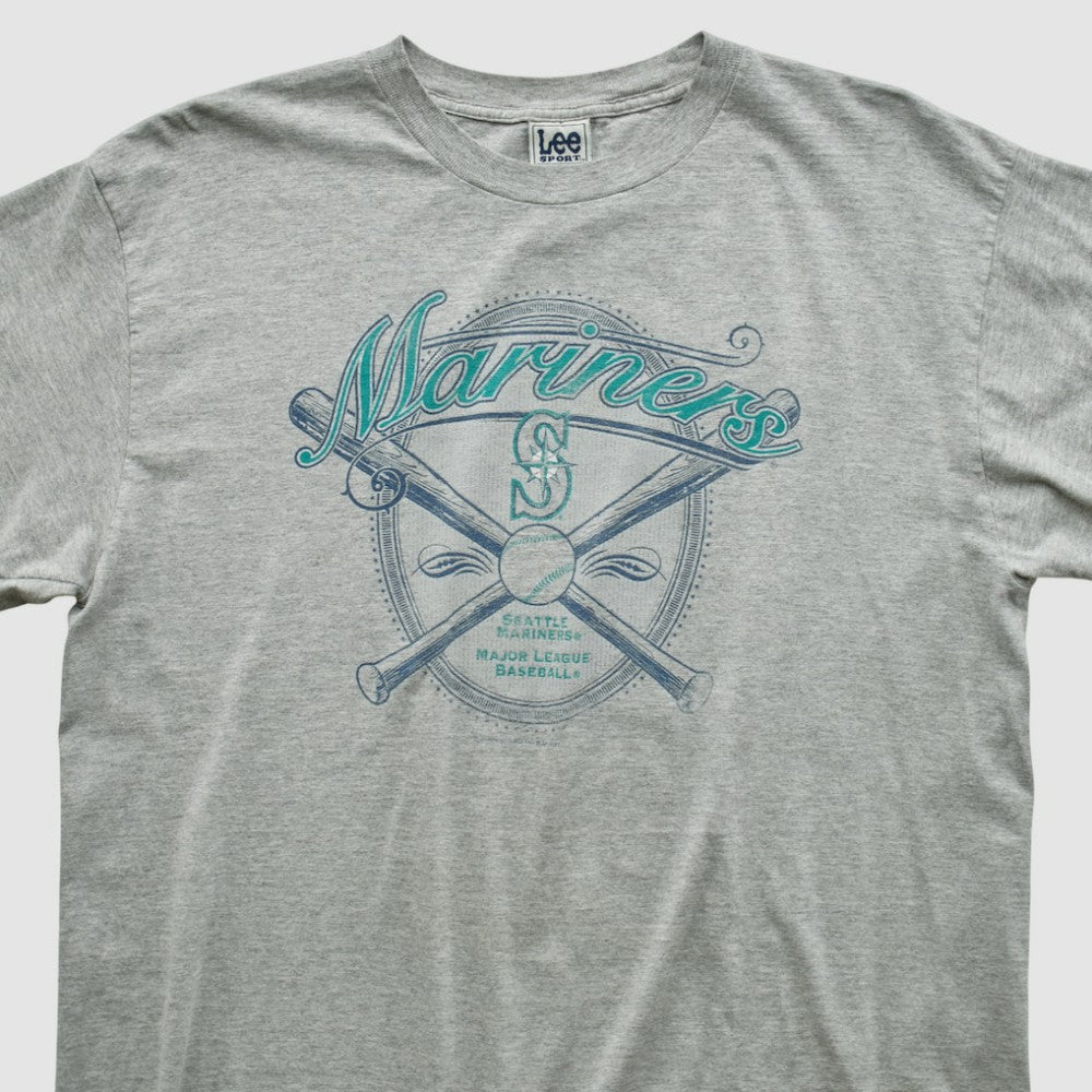 Seattle Mariners Lee Apparel 2001 T-shirt - Heather Gray Vintage
