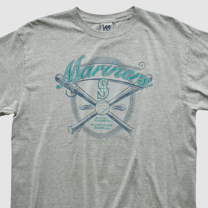Seattle Mariners Lee Apparel 2001 T-shirt - Heather Gray Vintage