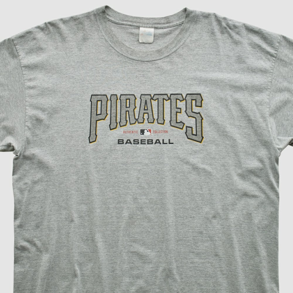 Pittsburgh Pirates Majestic 2003 T-shirt - Heather Gray Vintage