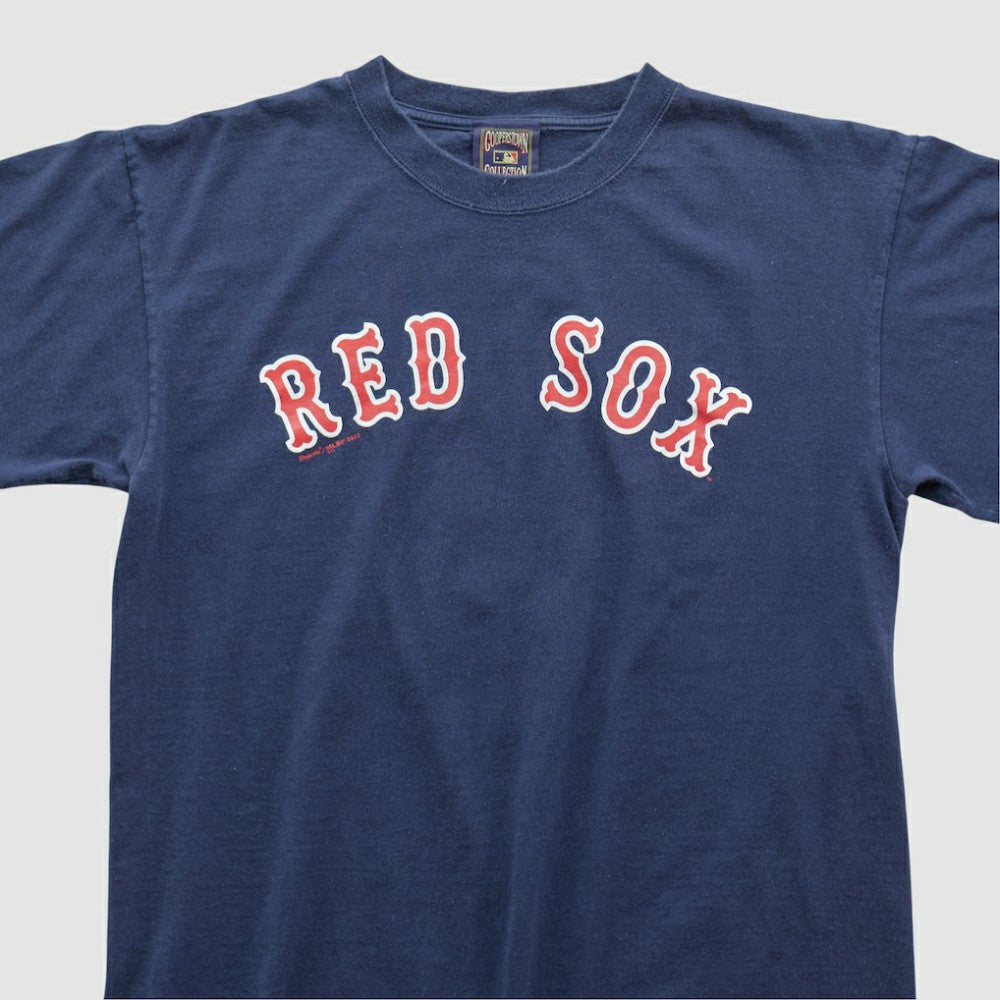 Boston Red Sox Majestic 2000s T-shirt - Navy Vintage