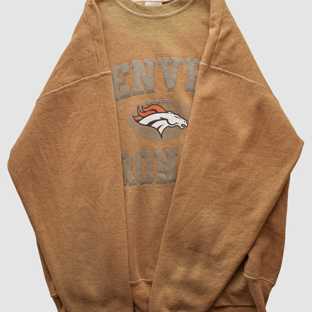Denver Broncos Pro Player 90s Pullover Sweatshirt - Tan Vintage outlet