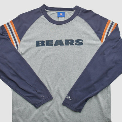 Chicago Bears NFL 2000s Long Sleeve T-shirt - Heather Gray Vintage outlet