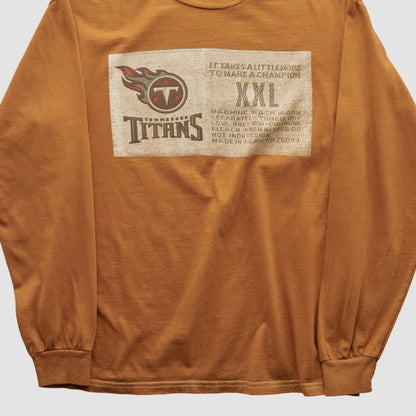 Tennessee Titans Champion 2000s Long Sleeve T-shirt - Brown Vintage sale