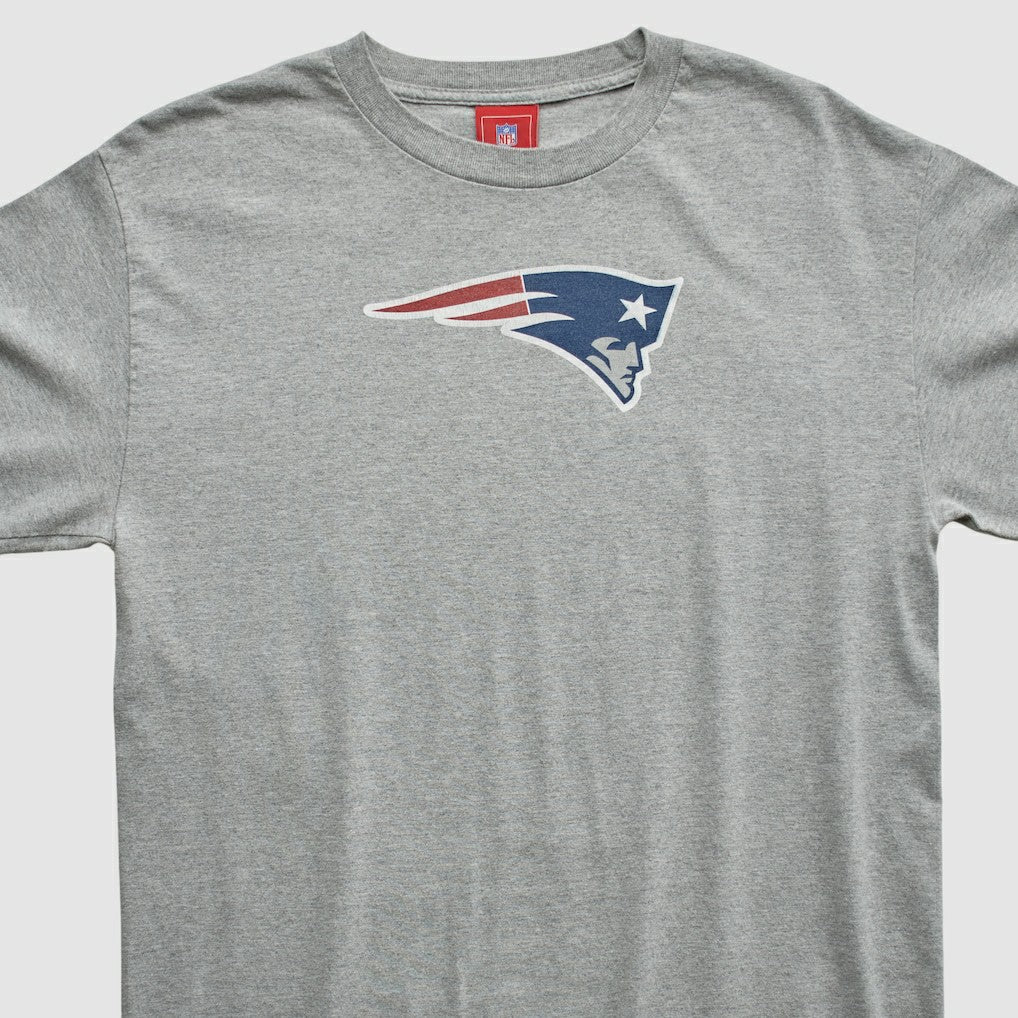 New England Patriots NFL 2000s Long Sleeve T-shirt - Heather Gray Vintage cheap