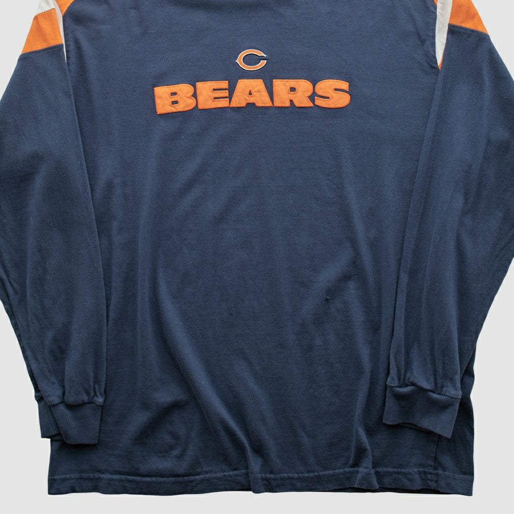 Chicago Bears NFL 2000s Long Sleeve T-shirt - Navy Vintage on sale