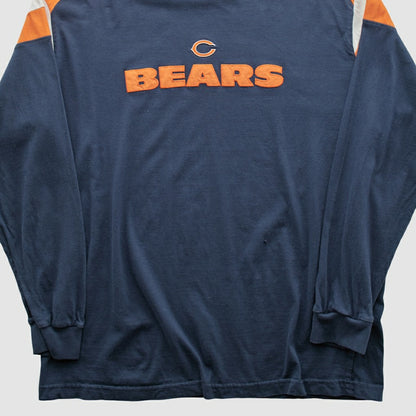 Chicago Bears NFL 2000s Long Sleeve T-shirt - Navy Vintage on sale